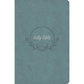 KJV Large Print Personal Size Reference Bible, Earthen Teal Suedesoft Leathertouch, Indexed