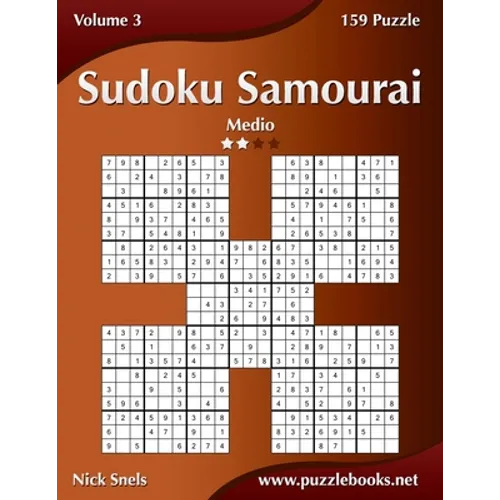 Sudoku Samurai - Medio - Volume 3 - 159 Puzzle