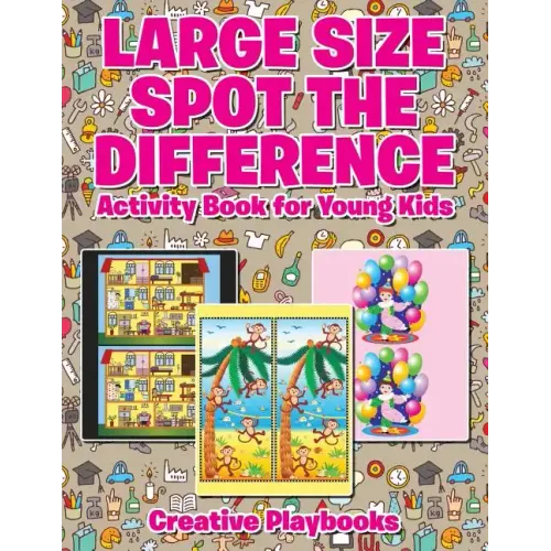 Large Size Spot the Difference Activity Book for Young Kids