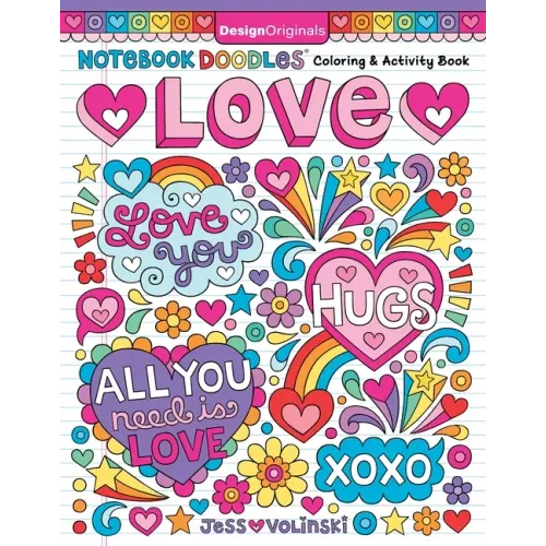 Notebook Doodles Love: Coloring & Activity Book