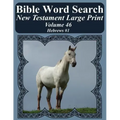 Bible Word Search New Testament Large Print Volume 46: Hebrews #1