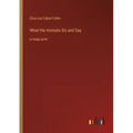 What the Animals Do and Say: in large print