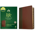 NLT Life Application Study Bible, Third Edition (Red Letter, Leatherlike, Brown/Tan, Indexed)