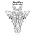 Giraffes Coloring Book for Grown-Ups 1