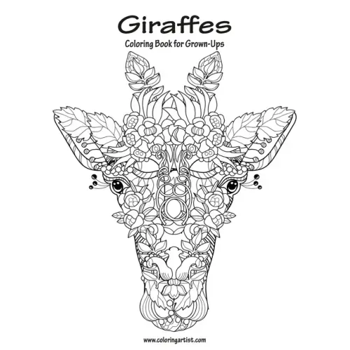 Giraffes Coloring Book for Grown-Ups 1