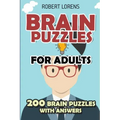Brain Puzzles for Adults: Area Division Puzzles - 200 Brain Puzzles with Answers