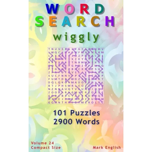 Word Search: Wiggly, 101 Puzzles, 2900 Words, Volume 24, Compact 5"x8" Size