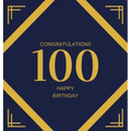 Happy 100th Birthday Guest Book (Hardcover): Happy 100th Birthday Guest book, party and birthday celebrations decor, memory book, scrapbook, one hundr