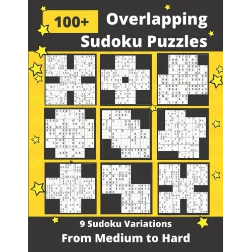 Overlapping Sudoku Puzzles Medium to Hard: 9 Different Multi-Sudoku Variants