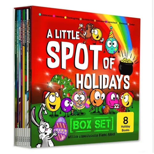 A Little Spot of Holidays Book Box Set (Books 41-48: Christmas, Halloween, Thanksgiving, Valentine's Day, Easter, St. Patty's Day, Scribble Day, Celeb