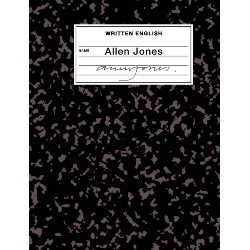 Written English: An Artist's Book by Allen Jones