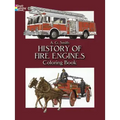 History of Fire Engines Coloring Book