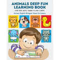 Animals Deep Fun Learning Book for Kids with Jumbo Flash Cards. Korean English Bilingual Visual Dictionary: My Childrens learn flashcards alphabet tra