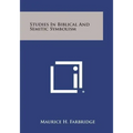 Studies in Biblical and Semitic Symbolism