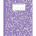 Marble Composition Notebook College Ruled: Lavender Marble Notebooks, School Supplies, Notebooks for School