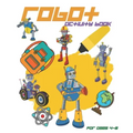 Robot Activity Book For Ages 4-8: Robot Activity Book With Coloring Pages, Mazes, Sudoku And More For Kids Ages 4-8
