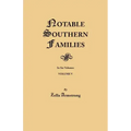 Notable Southern Families. Volume V
