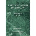 Latvian-English Dictionary: Volume Ii N-Z