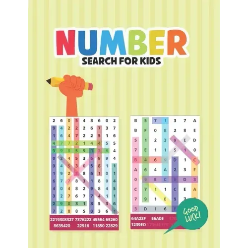 Number Search for Kids: Fun and Challenging Number find Puzzle Number search puzzle book for kids