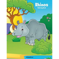 Rhinos Coloring Book 1