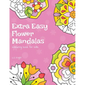 Extra Easy Flower Mandalas Colouring Book For Kids: 40 Simple Floral Mandala Designs