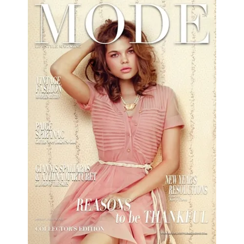 Mode Lifestyle Magazine - Reasons to be Thankful: Collector's Edition - Vintage Fashion Cover