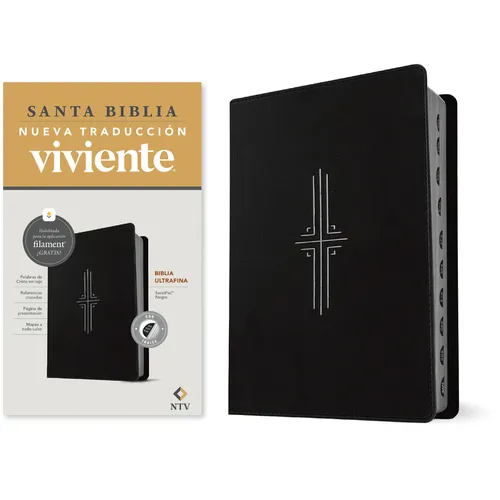 Biblia Ultrafina Ntv, Con Filament (Sentipiel, Negro, Índice, Letra Roja)