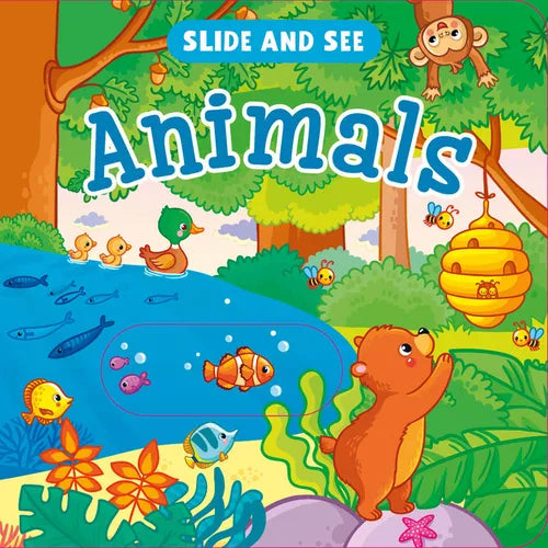 Slide and See: Animals - Board Book