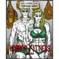Adult Coloring Book Horror Fitness: Triathlon Aliens