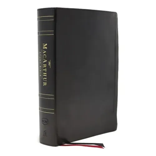 Nkjv, MacArthur Study Bible, 2nd Edition, Genuine Leather, Black, Thumb-Indexed, Comfort Print: Unleashing God's Truth One Verse at a Time
