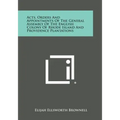 Acts, Orders and Appointments of the General Assembly of the English Colony of Rhode Island and Providence Plantations