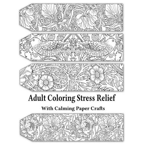 Adult Coloring Stress Relief with Calming Paper Crafts: Adult Coloring Stress Relief #1