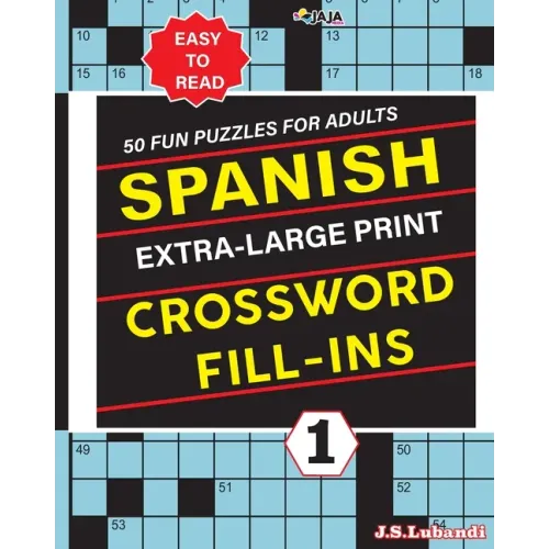 SPANISH Extra Large Print CROSSWORD FILL-INS