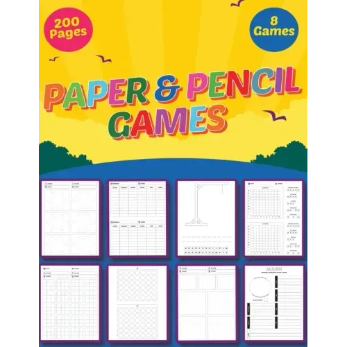 Pencil and Paper Games: Multiplayer Activity Book - Fun games to play while you are traveling - Ultimate Activity Book For Kids and Adults - 8
