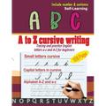 A to Z cursive writing: cursive handwriting workbook - Tracing and practice English letters a-z and A-Z for beginners