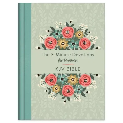 The 3-Minute Devotions for Women KJV Bible [Mint Bouquet]