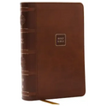 NKJV Compact Paragraph-Style Bible W/ 43,000 Cross References, Brown Leathersoft, Red Letter, Comfort Print: Holy Bible, New King James Version: Holy