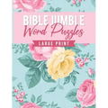 Bible Jumble Word Puzzles Large Print: Floral Biblical Inspirational Brain Teaser Scramble Game Trivia Exercise Book Christian Gift