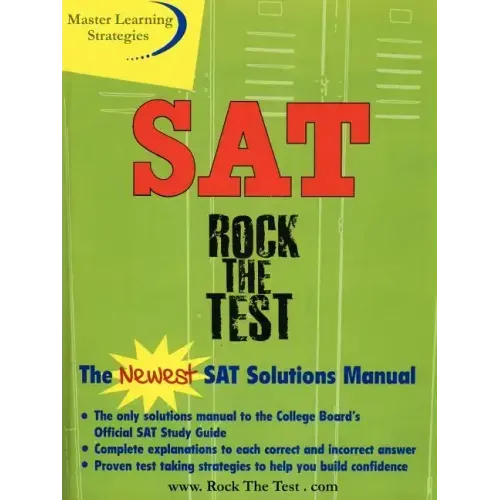 The New SAT Solutions Manual to the College Board's Official Study Guide