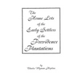 Home Lots of the Early Settlers of the Providence Plantations