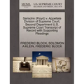 Sarisohn (Floyd) V. Appellate Division of Supreme Court, Second Department U.S. Supreme Court Transcript of Record with Supporting Pleadings
