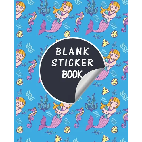 Blank Sticker Book: Mermaid Scales Softcover Blank Sticker Album, Sticker Album For Collecting Stickers For Adults, Blank Sticker ... Coll