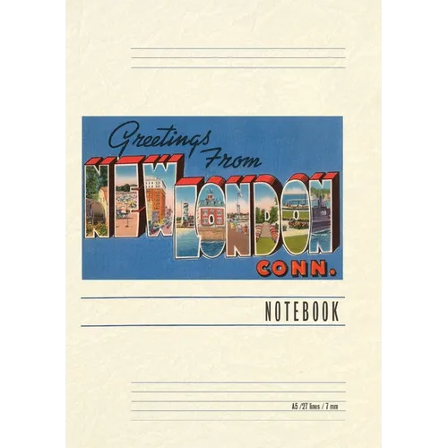 Vintage Lined Notebook Greetings from New London