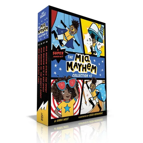 The MIA Mayhem Collection #2 (Boxed Set): MIA Mayhem Stops Time!; MIA Mayhem vs. the Mighty Robot; MIA Mayhem Gets X-Ray Specs; MIA Mayhem Steals the