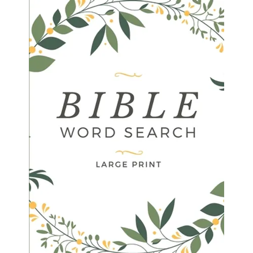 Bible Word Search Large Print: Words of Jesus One Puzzle per Page Word Find Book For Adults & Kids
