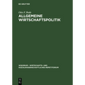 Allgemeine Wirtschaftspolitik