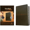 Every Man's Bible NLT (Leatherlike, East-West Grey, Indexed)