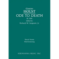 Ode to Death, H.144: Vocal score