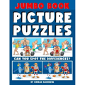 Jumbo Book of Picture Puzzles: Picture Puzzle Spot the Differences Book for Kids & Adults, 50 Beautiful Cartoon Puzzles of Artworks with Solution - F