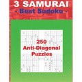 3 Samurai - Best Sudoku - 250 Anti-Diagonal Puzzles: Easy + Medium + Hard and Very Hard. This Is an Excellent Sudoku for You.